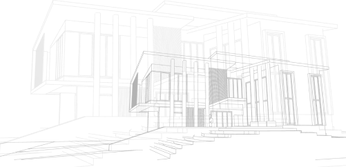 sketch of modern building
